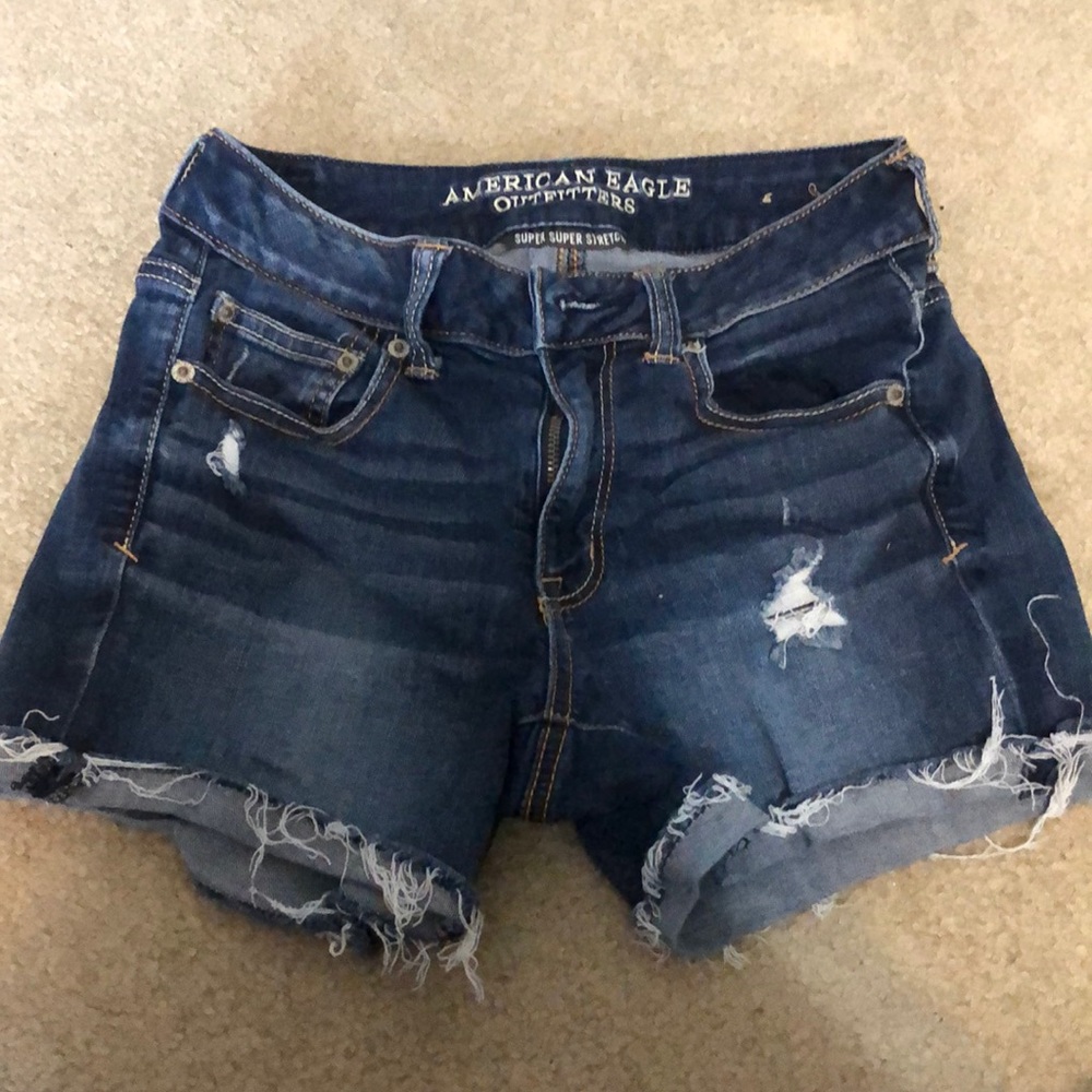 Size 4 hi-rise jean shorts
